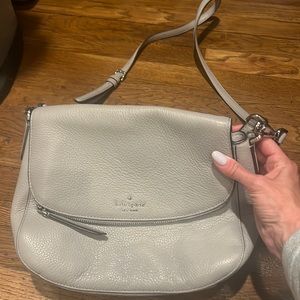 Kate spade gray crossbody bag. Great condition